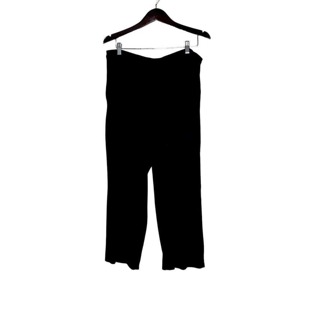 J.Jill women's size XL black  full leg cropped pockets high-rise